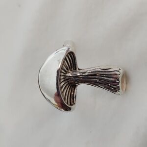 Silver Mushroom Ring - Silver Women Jewelry Size 7